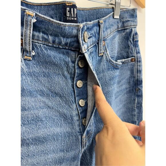 GAP Women's Straight Leg Jeans - Blue - Picture 7 of 12